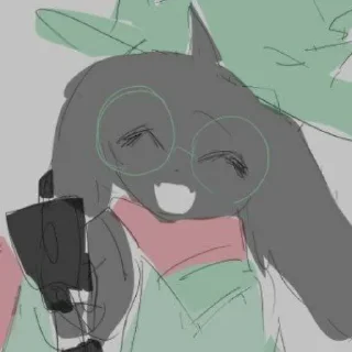⚪ emoji Ralsei-->@info_ush-->@Undertale_sweet_home Telegram sticker 6 of 85