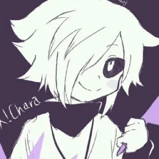 ⚪ emoji XChara :: @info_ush :: @Undertale_sweet_home Telegram sticker 9 of 90