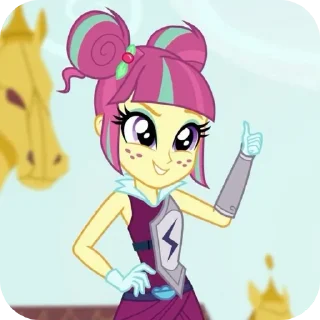👍 emoji Equestria girls Telegram sticker 5 of 75