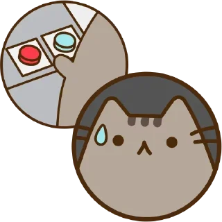 😰 emoji pusheen | @granddad13 Telegram sticker 5 of 76