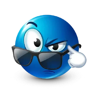 💙 emoji Blue face emoji @xkysluv Telegram sticker 6 of 101