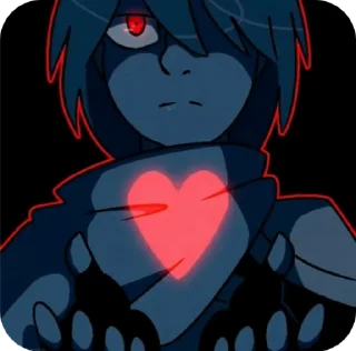 🌟 emoji ❤️Kris❤️ @UndertaleDeltaruneStickersArts Telegram sticker 6 of 45