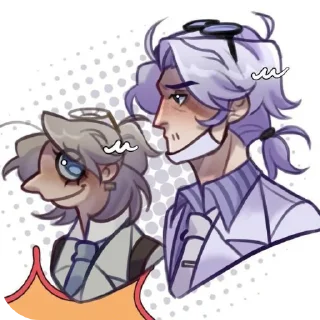😇 emoji Pact of CatLovers ~ Luca&Aesop Telegram sticker 12 of 120
