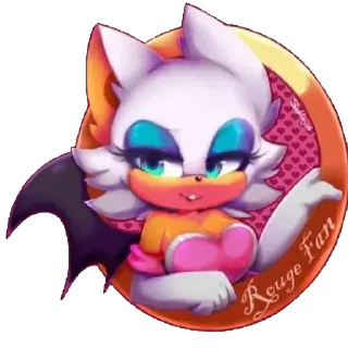 🦇 emoji @AnimeTelegramStickersTg <- Руж Rouge Telegram sticker 14 of 98