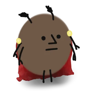 😐 emoji таракан-герой Telegram sticker 8 of 19