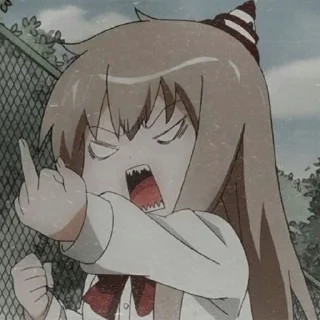 🤬 emoji Эмоции аниме :3 (от Zee) Telegram sticker 7 of 29