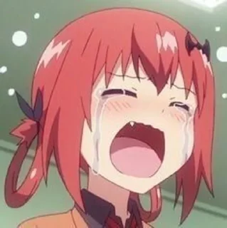 😭 emoji Эмоции аниме :3 (от Zee) Telegram sticker 6 of 29