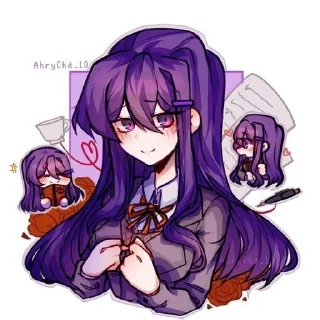 💜 emoji Just Yuri📕💌 Telegram sticker 2 of 16