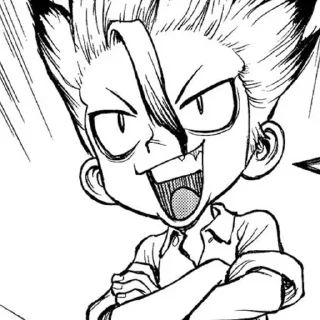 🥴 emoji Senku @Seledmen Telegram sticker 7 of 51