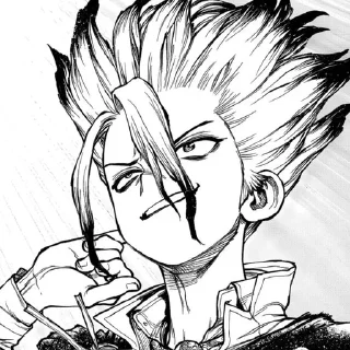 Sticker from Senku @Seledmen