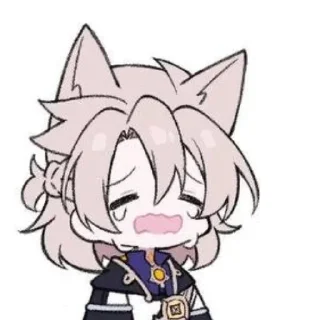 😭 emoji Альбедо любит сяо Telegram sticker 5 of 45