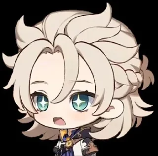 😲 emoji Альбедо любит сяо Telegram sticker 7 of 45