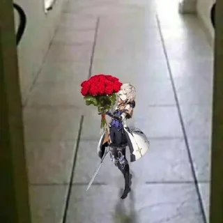 💐 emoji Альбедо любит сяо Telegram sticker 18 of 45
