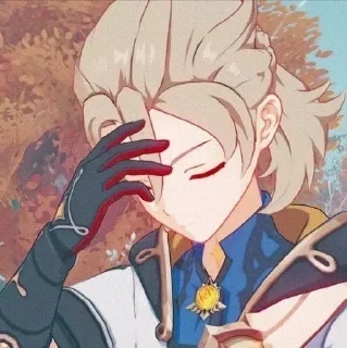 🌻 emoji Альбедо любит сяо Telegram sticker 12 of 45
