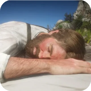 ✋ emoji Arthur Morgan (Артур Морган) Telegram sticker 20 of 120