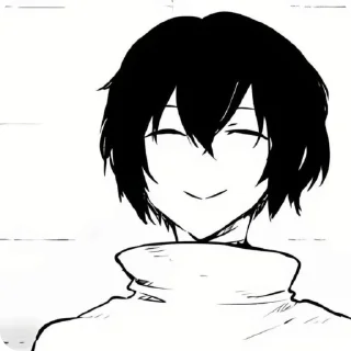 😄 emoji Dazai Osamu. Telegram sticker 5 of 51