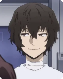 😏 emoji Dazai Osamu. Telegram sticker 9 of 51