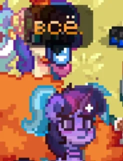 🫤 emoji Ponytown Telegram sticker 10 of 39