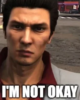 Sticker from kiryu #Yakuza #meme