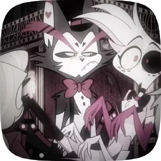 🐈‍⬛ emoji БОЛЬШЕ ⇨ @CLOOBHUB ХАСК ОТЕЛЬ ХАЗБИН HUSK HAZBIN Telegram sticker 22 of 94