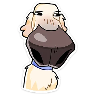 👃 emoji Белый :: @stickroom Telegram sticker 12 of 48