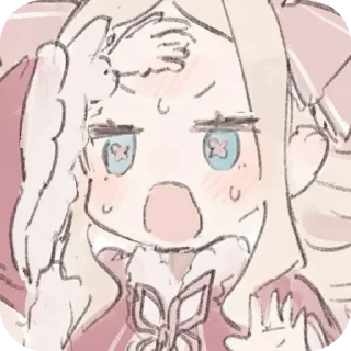 😰 emoji Очаровательная 𝙱𝚎𝚊𝚔𝚘 @KITTYKIAD Telegram sticker 4 of 12