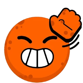 🤚 emoji Мандарины🍊@yarilopins Telegram sticker 20 of 30