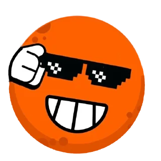 😎 emoji Мандарины🍊@yarilopins Telegram sticker 13 of 30