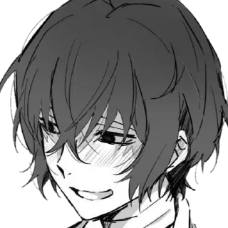 😳 emoji dazai osamu. @dazosamu Telegram sticker 13 of 120