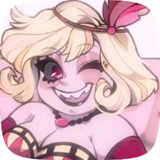 👛 emoji БОЛЬШЕ ⇨ @CLOOBHUB МИМЗИ ОТЕЛЬ ХАЗБИН HAZBIN HOTEL Telegram sticker 16 of 24