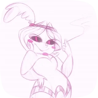 👛 emoji БОЛЬШЕ ⇨ @CLOOBHUB МИМЗИ ОТЕЛЬ ХАЗБИН HAZBIN HOTEL Telegram sticker 17 of 24