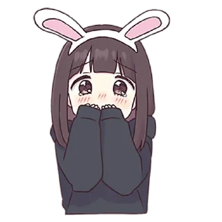 🙊 emoji Куруми-Чан @nyasticks Telegram sticker 19 of 41