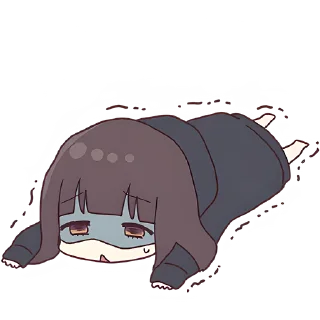 🫠 emoji Куруми-чан 9 @Nyasticks Telegram sticker 10 of 41