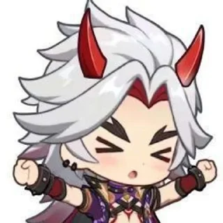 😎 emoji Я кинню Аратаки Итто :: @Murrr0r Telegram sticker 22 of 55