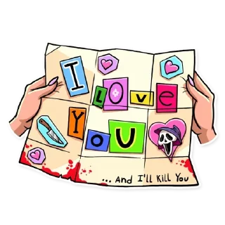 😍 emoji Scream @stickersb2b Telegram sticker 21 of 25