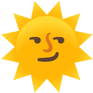 😏 emoji SunFun Telegram sticker 21 of 44