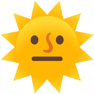 😐 emoji SunFun Telegram sticker 24 of 44