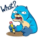 😦 emoji Otter Mr. Otto Telegram sticker 14 of 35