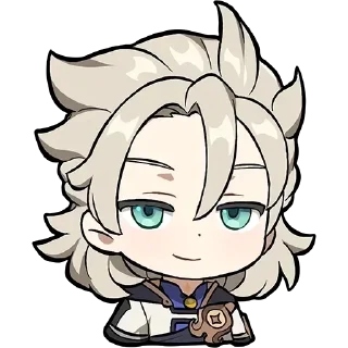 😏 emoji альбедо мел Telegram sticker 7 of 9