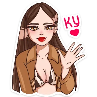 👋 emoji Нэнси (@TgSticker) Telegram sticker 1 of 48