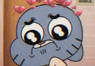 😣 emoji Just Gumball Telegram sticker 9 of 31