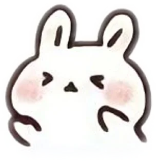 🐰 emoji зайчики🐰 // @forewt Telegram sticker 9 of 22