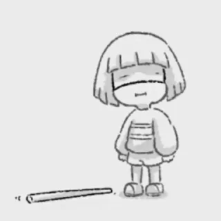 😐 emoji Core!Frisk @Undertale_Love_Forever Telegram sticker 16 of 23