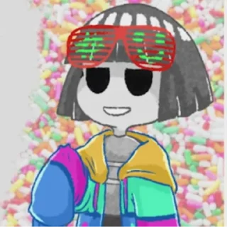 😎 emoji Core!Frisk @Undertale_Love_Forever Telegram sticker 21 of 23