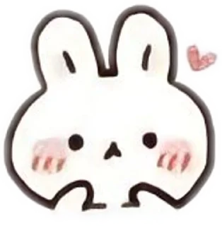 🐰 emoji зайчики🐰 // @forewt Telegram sticker 6 of 22
