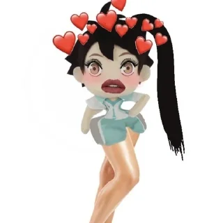 🫦 emoji плюши хайкью Telegram sticker 15 of 33