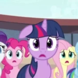 😳 emoji My Little Pony 🌈 @this_is_sticker_party Telegram sticker 15 of 49