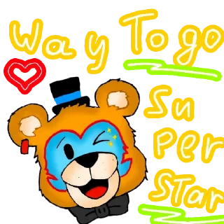🌟 emoji GlamRock Freddik Telegram sticker 1 of 11