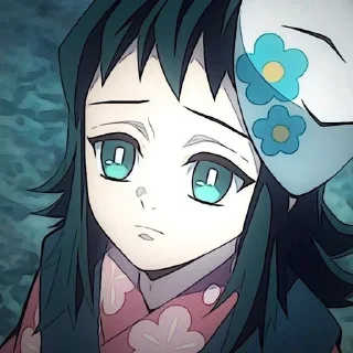 😞 emoji Makomo//Kimetsu no Yaiba//@Han Telegram sticker 5 of 16