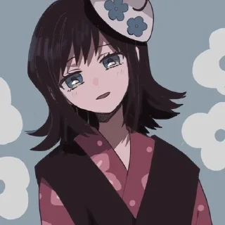 😶 emoji Makomo//Kimetsu no Yaiba//@Han Telegram sticker 10 of 16